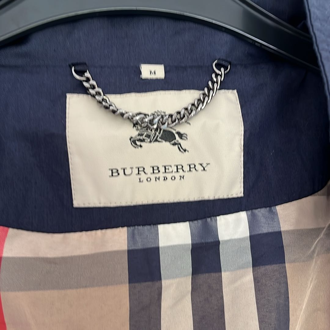 Burberry Lacivert Yağmurluk Ceket — görsel 5/5