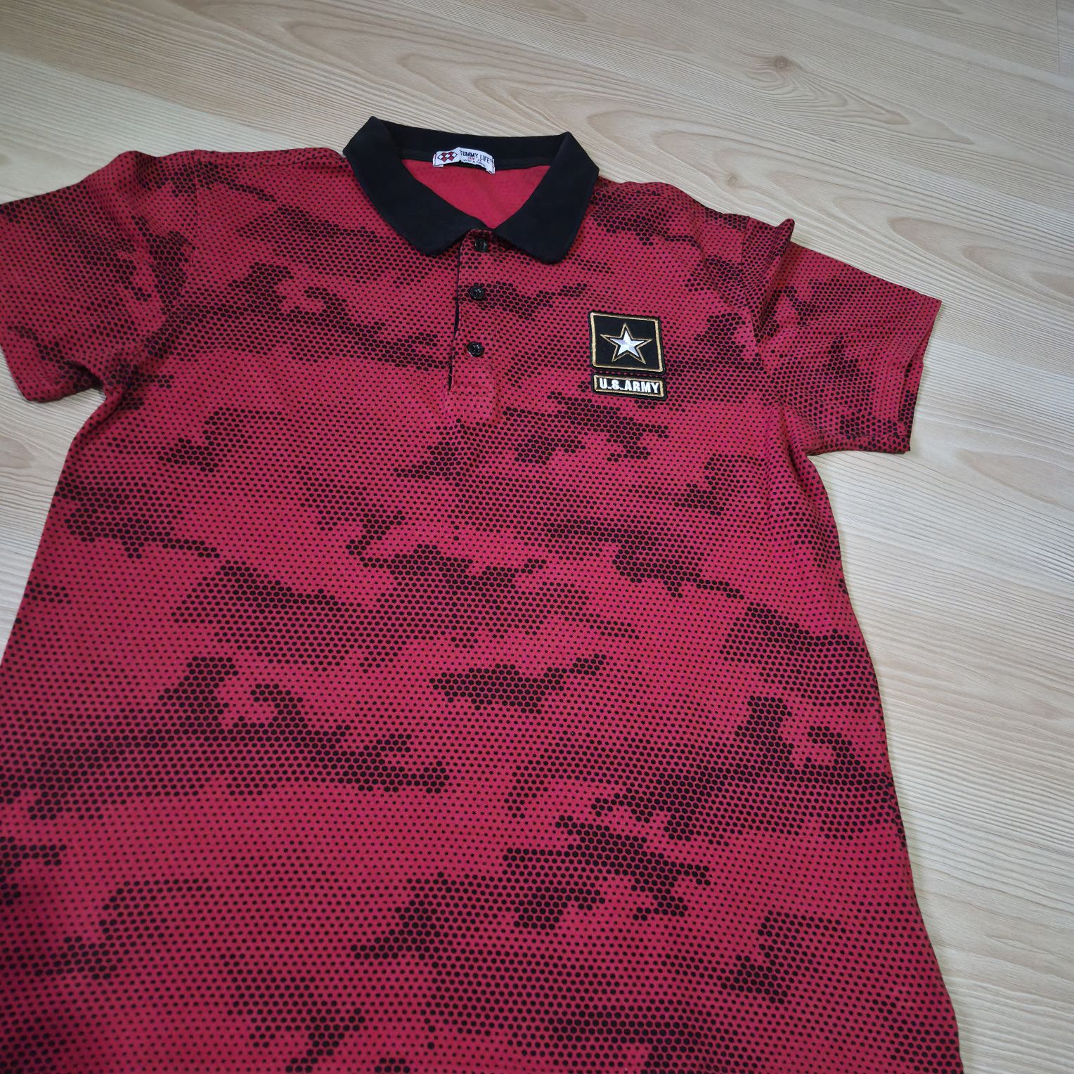 tommy life kırmızı Polo Yaka Tişört — görsel 7/8