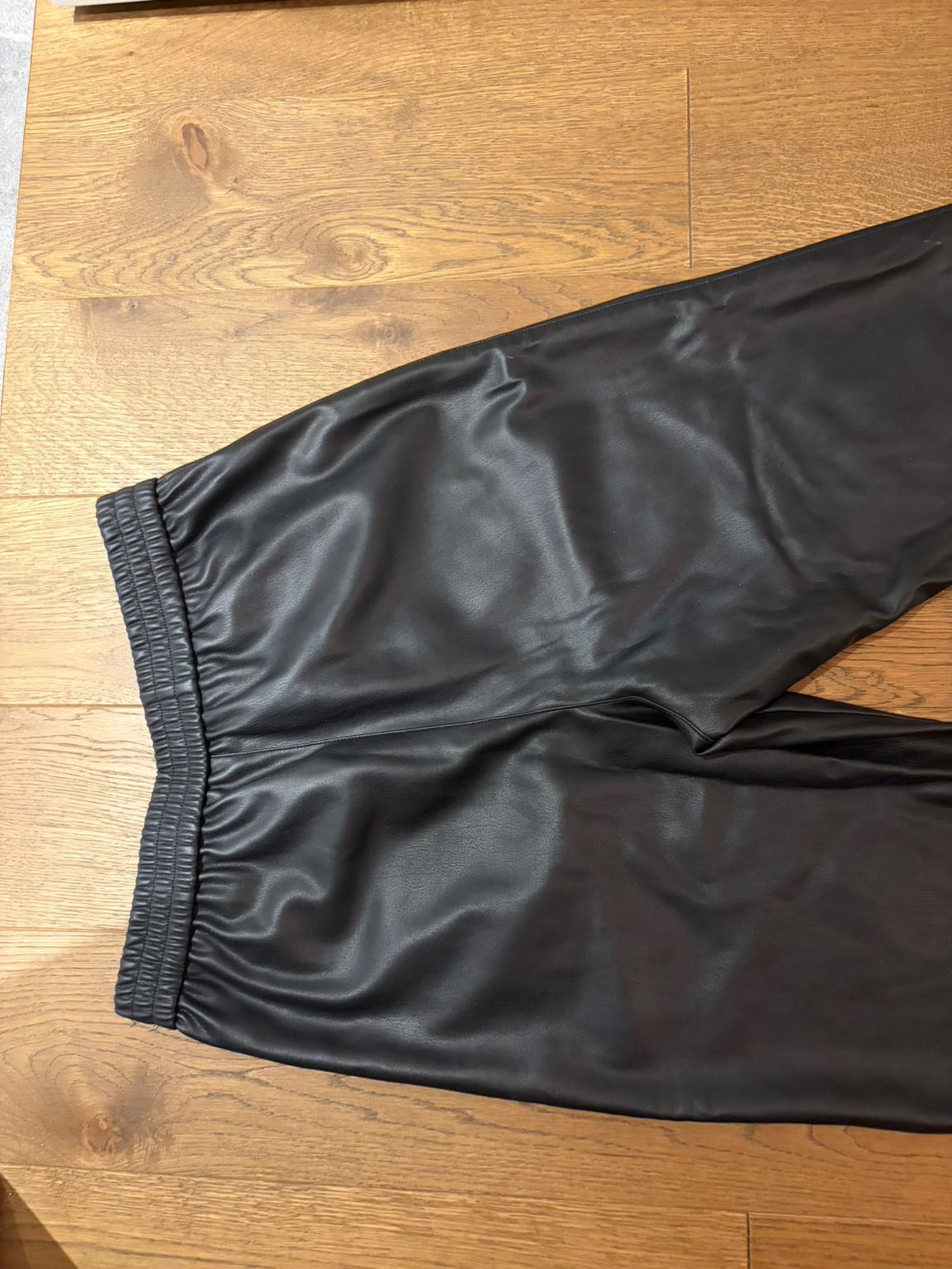 Zara Suni Deri Jogger Pantolon — görsel 5/6