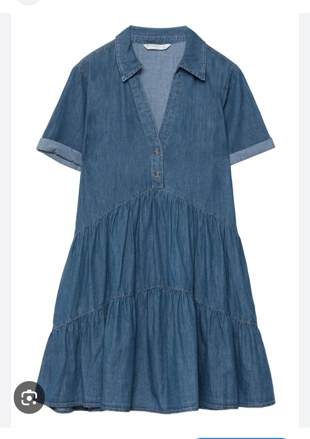 Stradivarius denim mini elbise — görsel 2/8