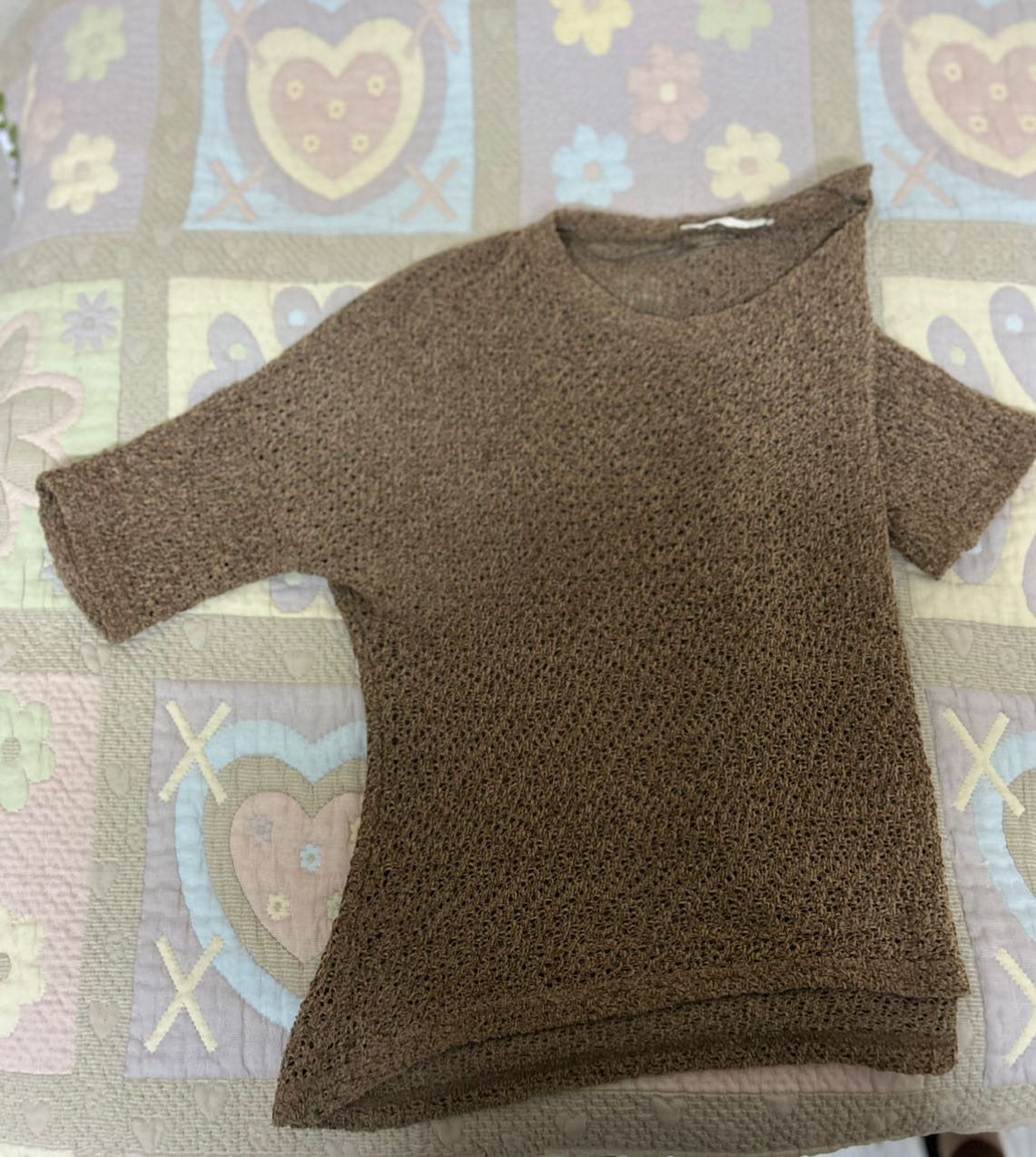 Batik S beden örgü kısa kollu üst — görsel 5/5