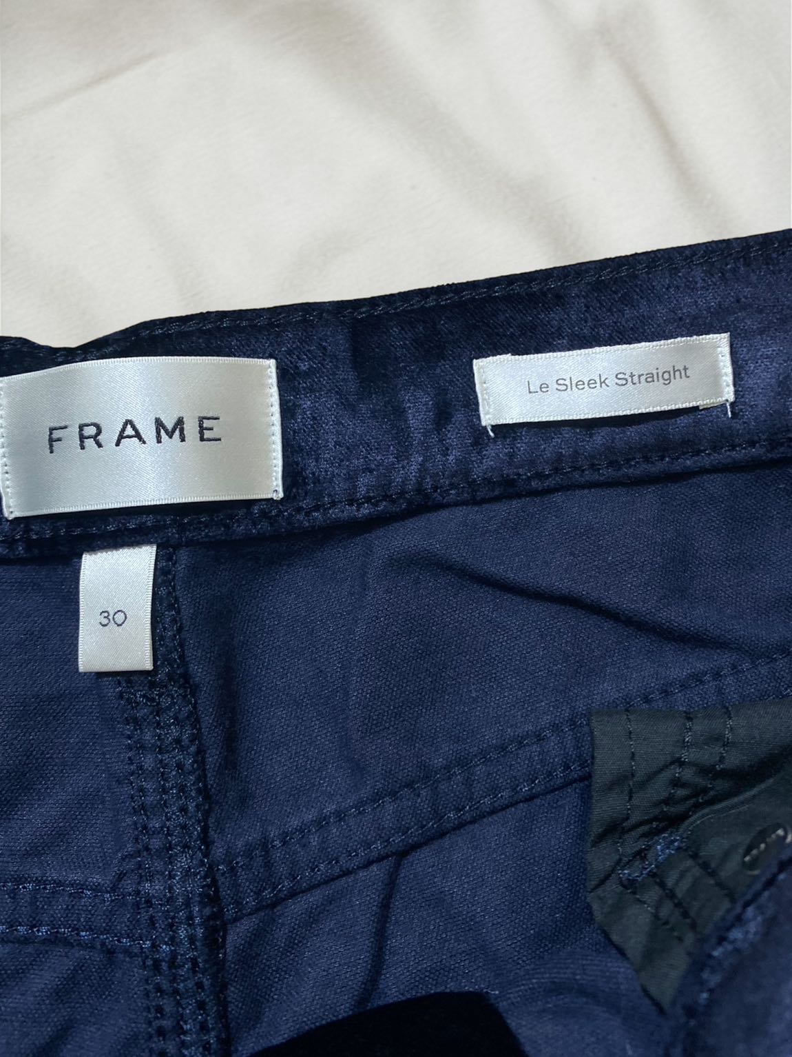 Frame Lacivert Kadife Le Sleek Straight — görsel 6/8