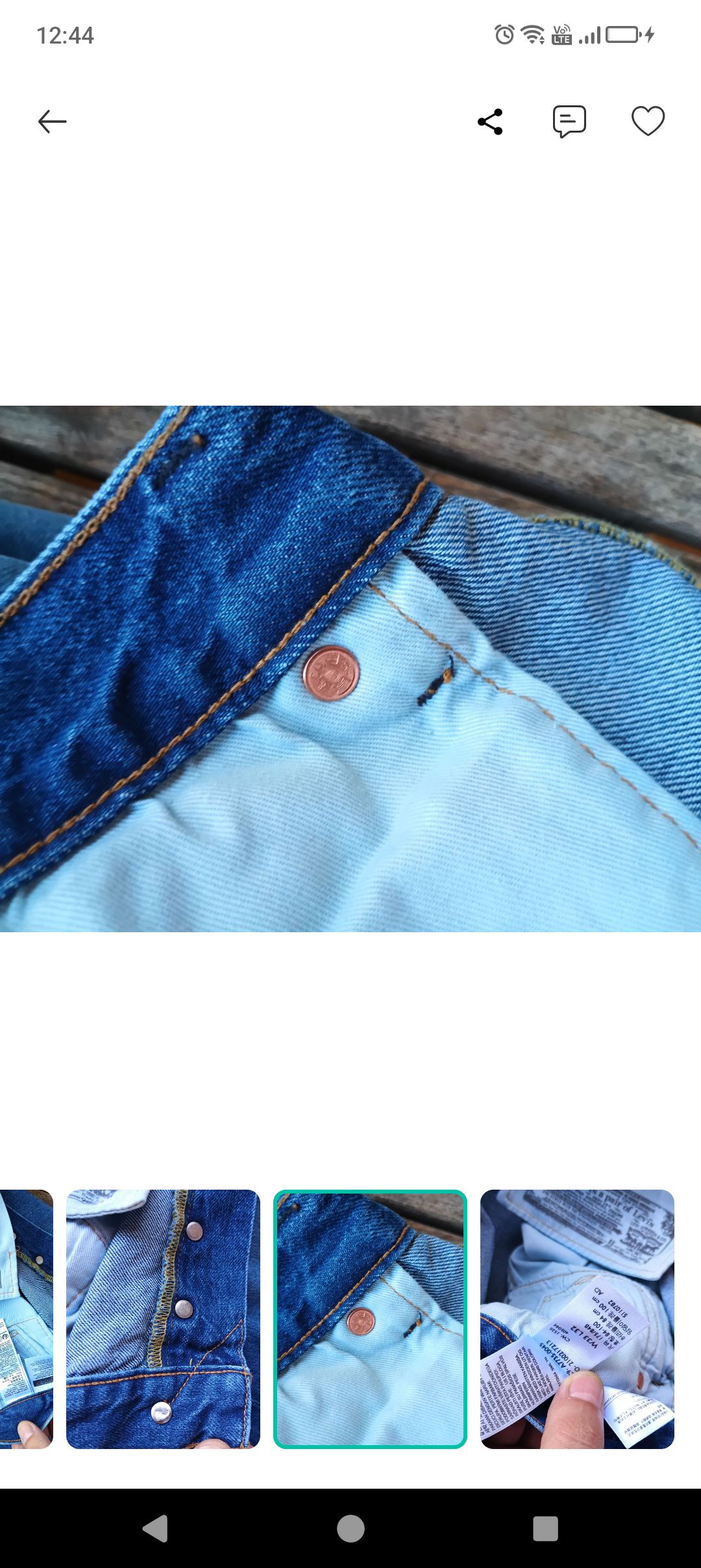 orijinal Levis likrasiz 3230 — görsel 10/10