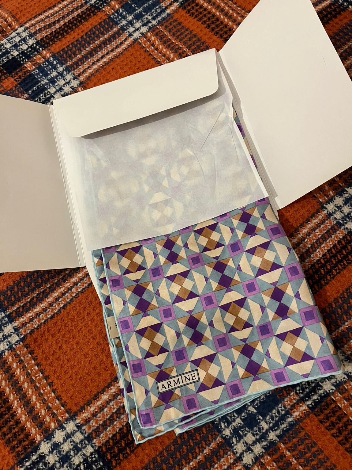 Armine Nostalji Twill İpek Eşarp — görsel 6/8