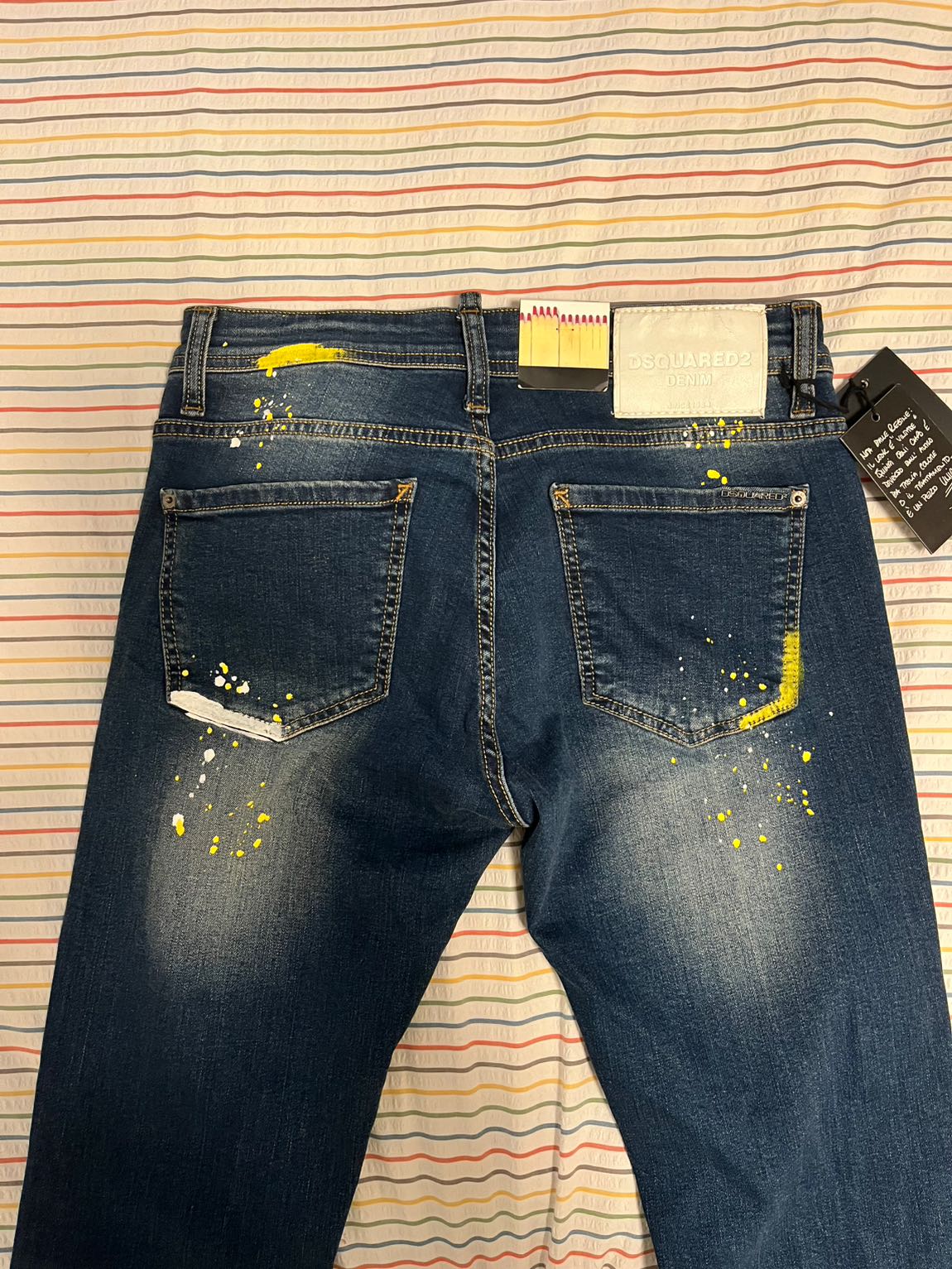 Dsquared2 boyalı jean pantolon — görsel 5/6