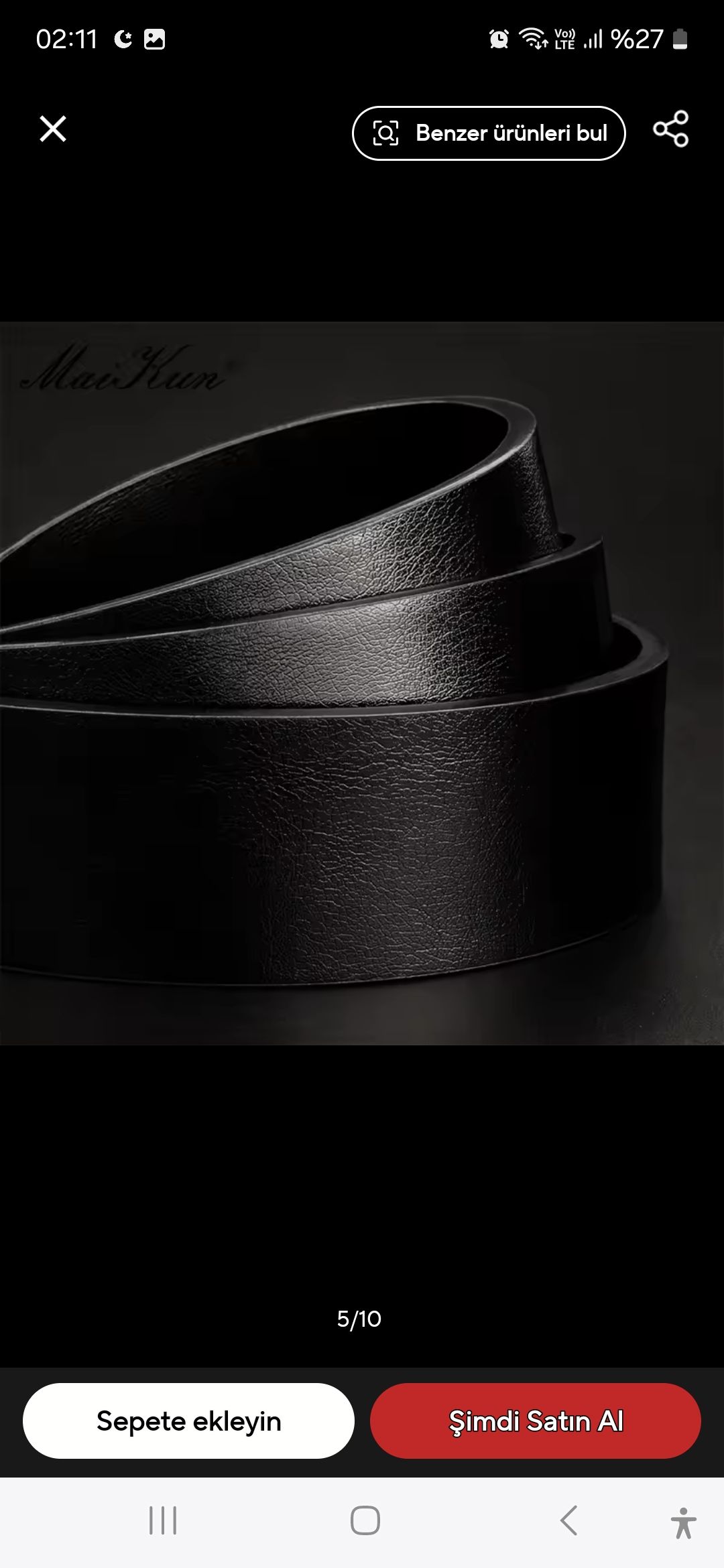 KALİTELİ ERKEK 4 CM GENİŞLİKKOT KEMERİ — görsel 3/4