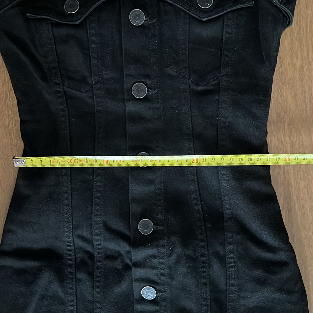 Levi’s Siyah Düğmeli Kısa jean Elbise — görsel 7/8