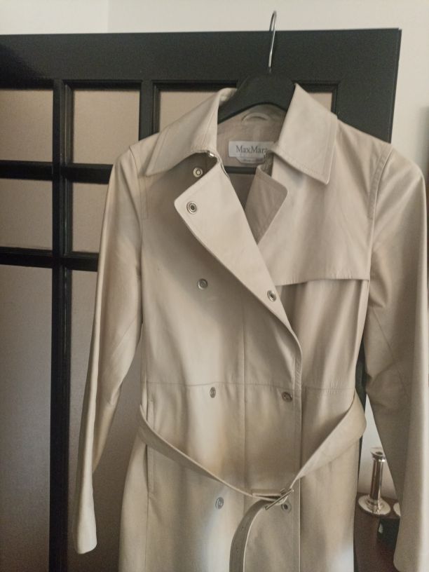Max Mara Deri Trençkot — görsel 3/8