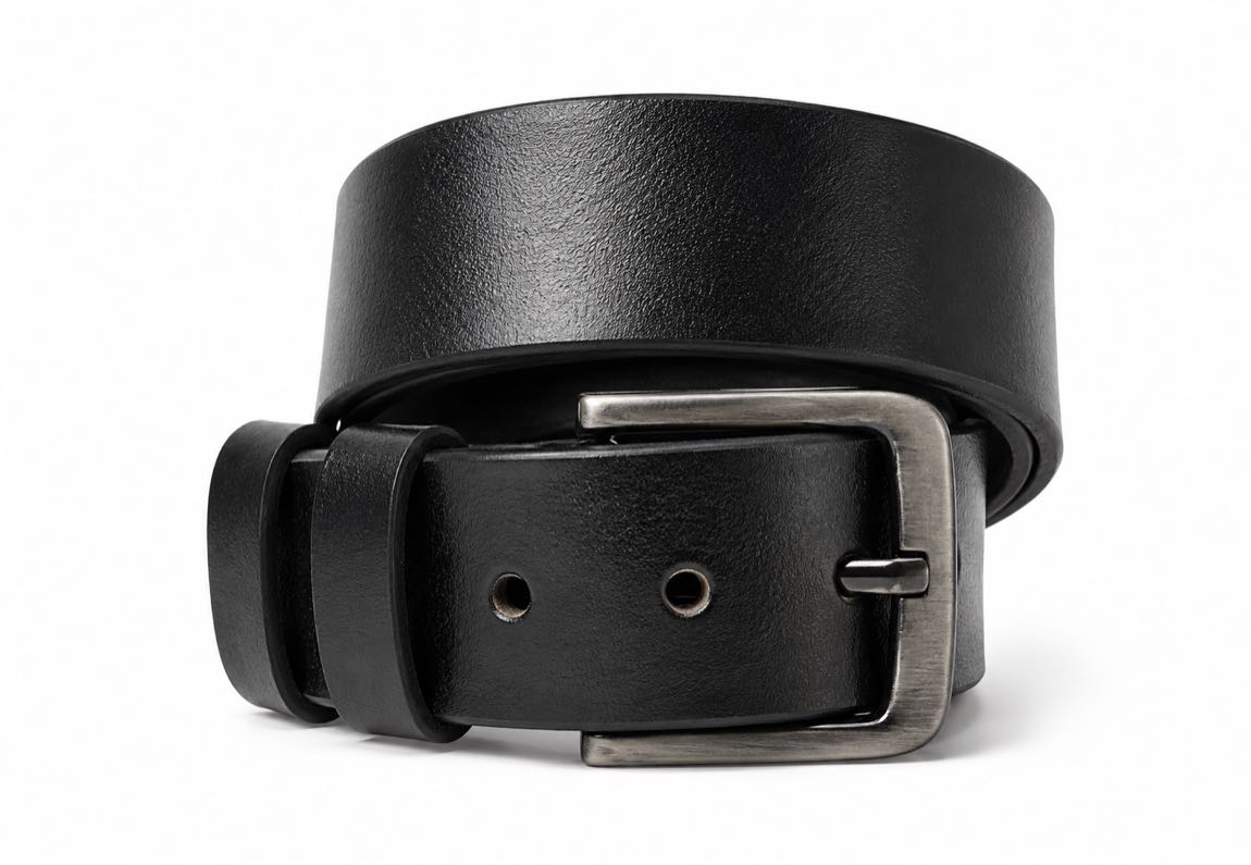 HAKİKİ DERİ KOT KEMERİ SETİ 4,5 cm — görsel 3/10