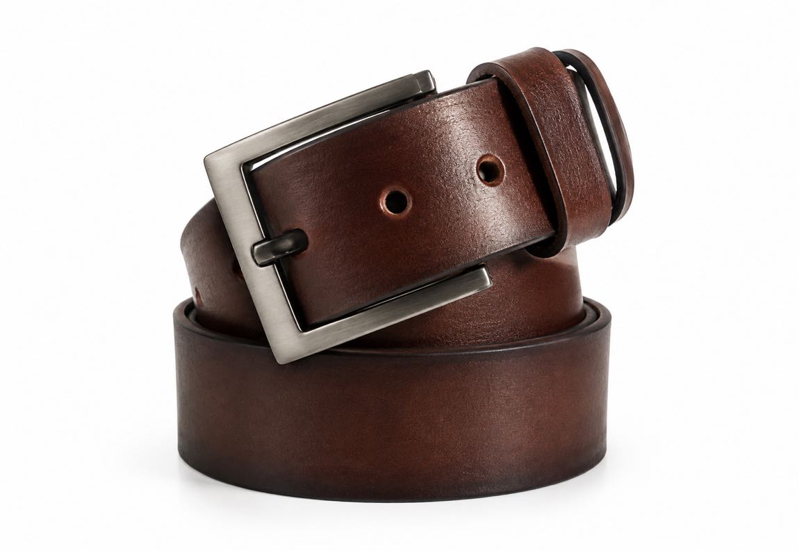 HAKİKİ DERİ KOT KEMERİ SETİ 4,5 cm — görsel 2/10