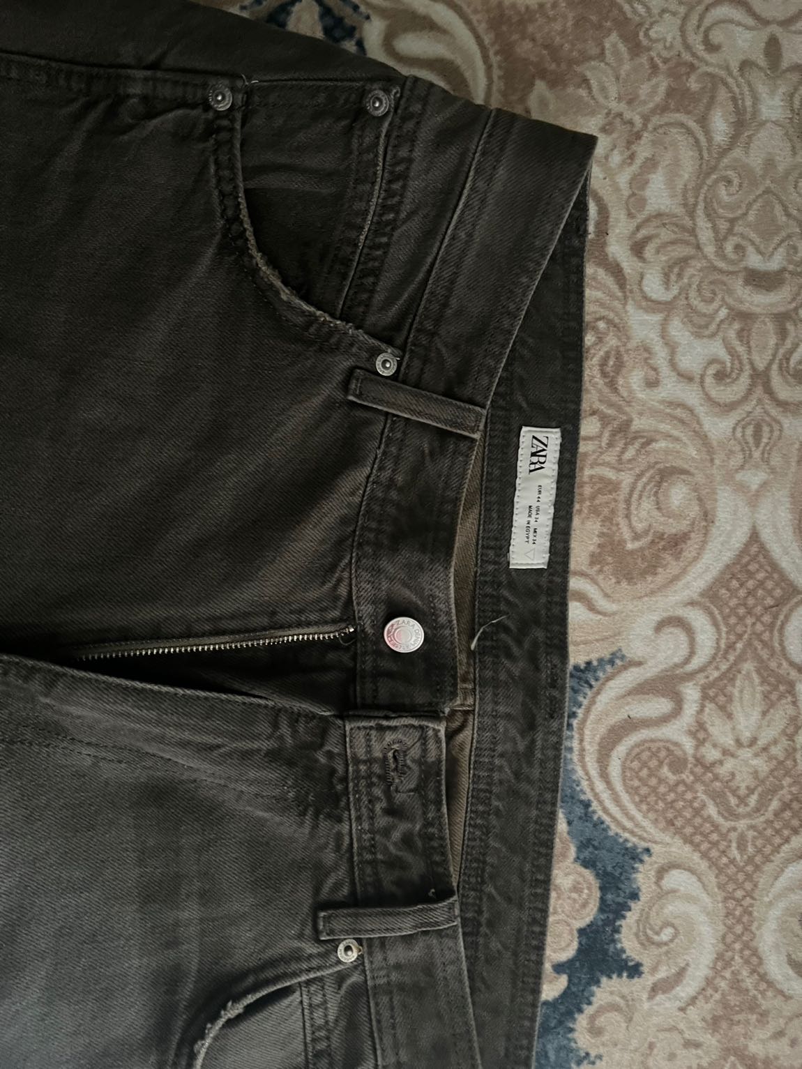 Zara Erkek Koyu Kahverengi Jean Pantolon — görsel 3/5