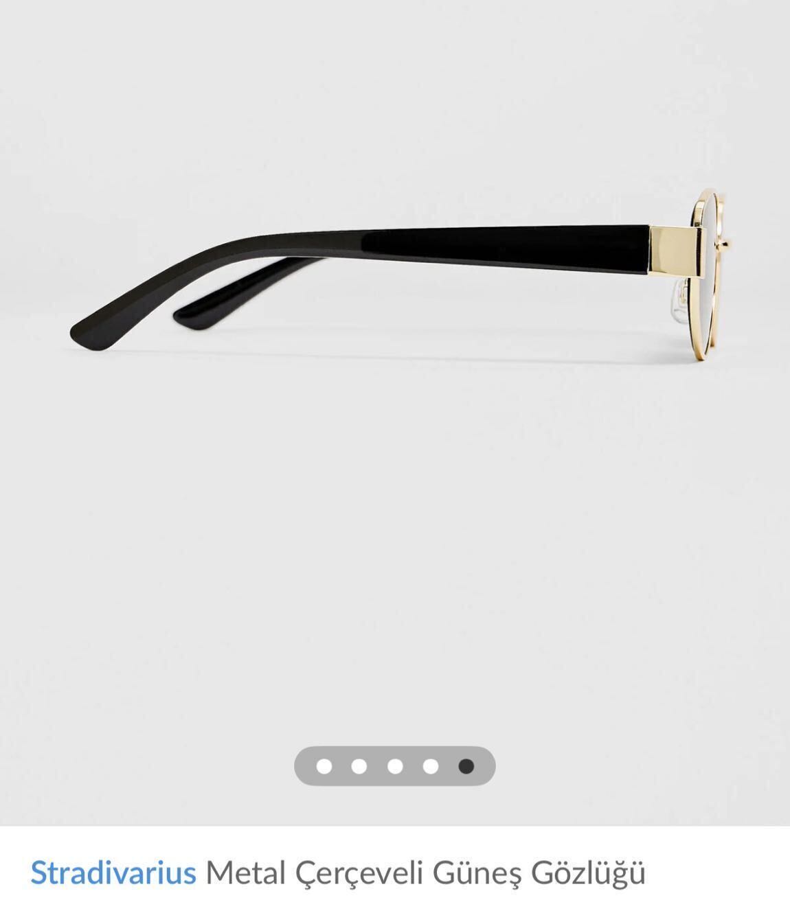 Stradivarius Oval Güneş Gözlüğü — görsel 5/8