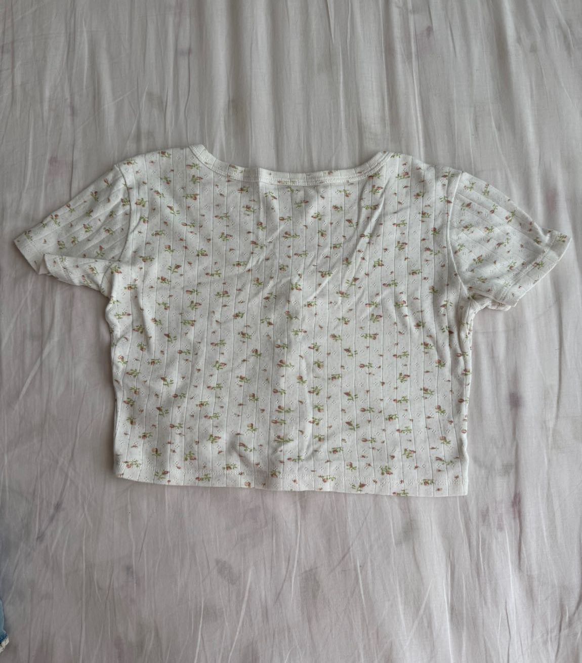 cicek desenli coquette crop — görsel 2/2