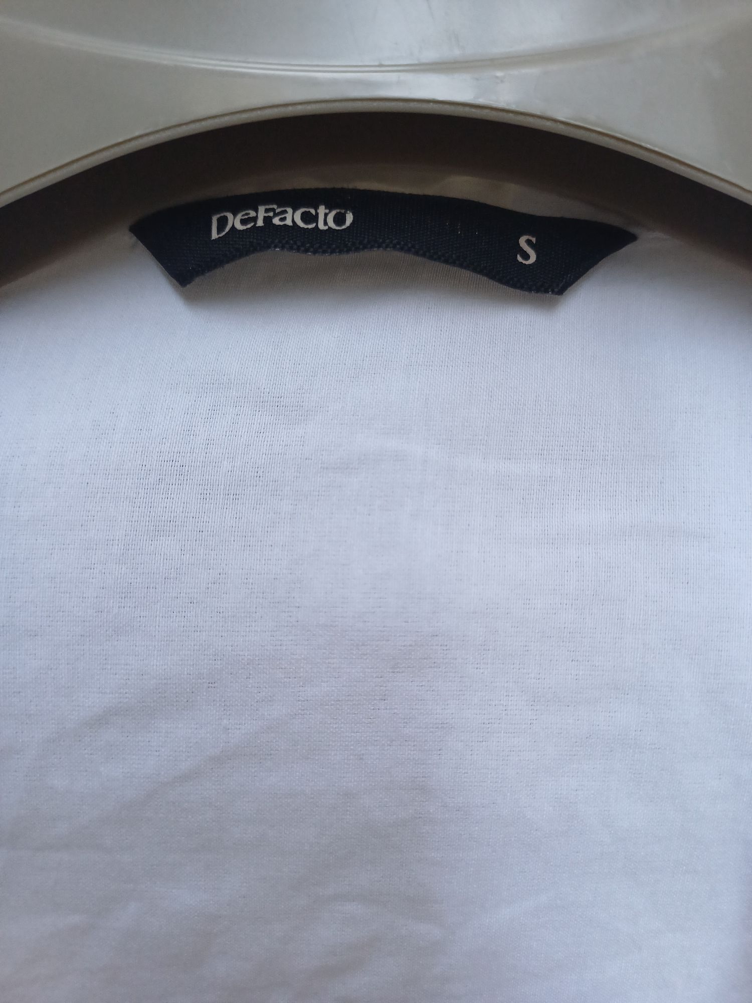 DeFacto Beyaz Erkek Gömlek – Beden S — görsel 4/6