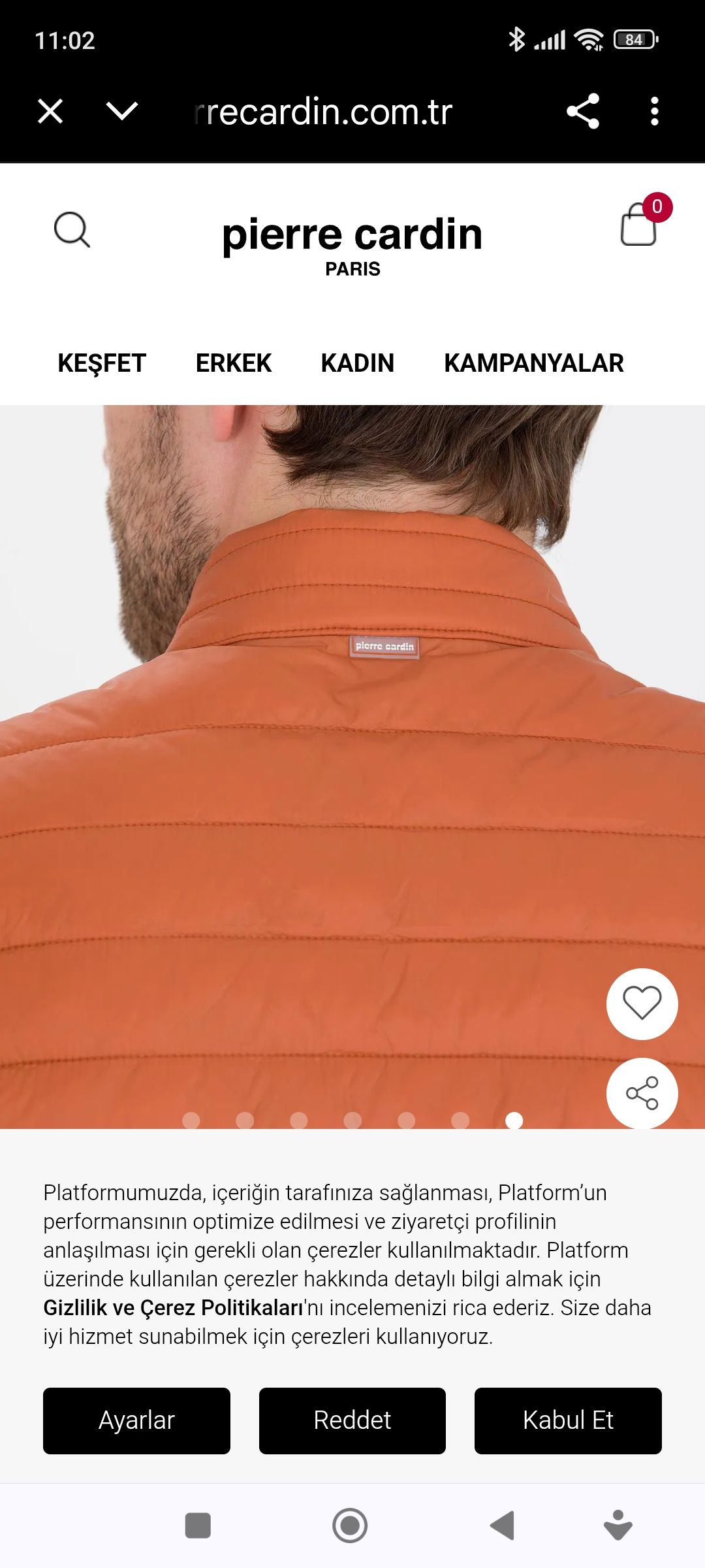 Pierre Cardin unisex yelek mont — görsel 3/8