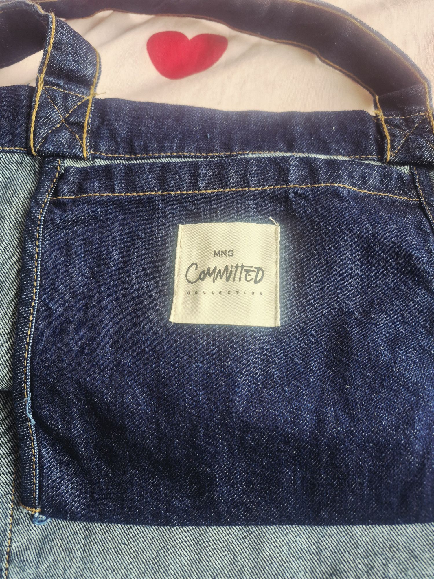 MANGO orjinal jean çanta — görsel 3/6