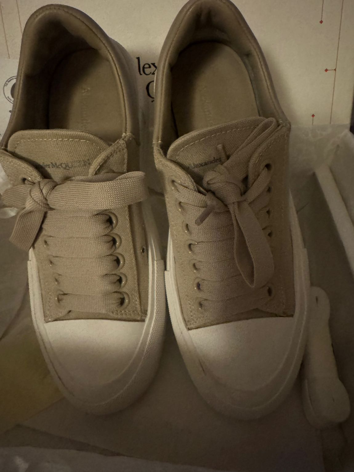 Alexander McQueen Bej Sneaker — görsel 3/11