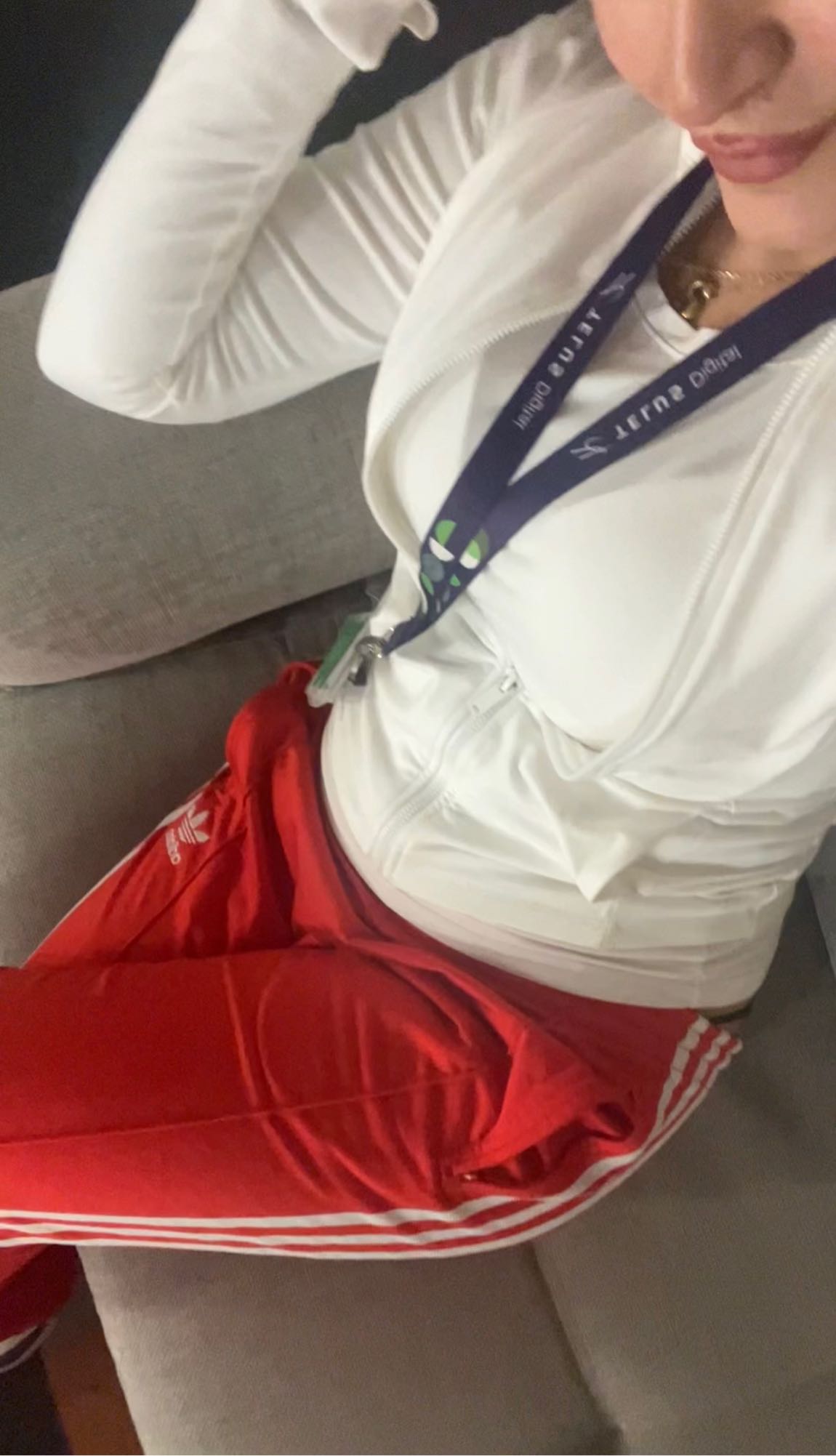 Kırmızı Adidas Eşofman Altı S — görsel 3/4