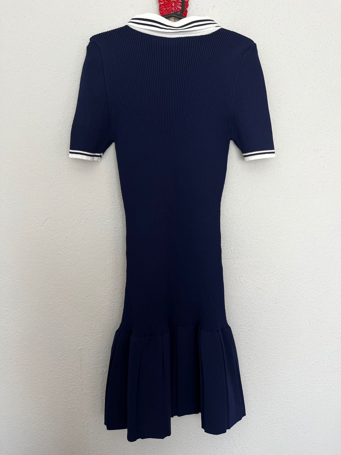 Lacivert Polo Yaka Elbise — görsel 4/4