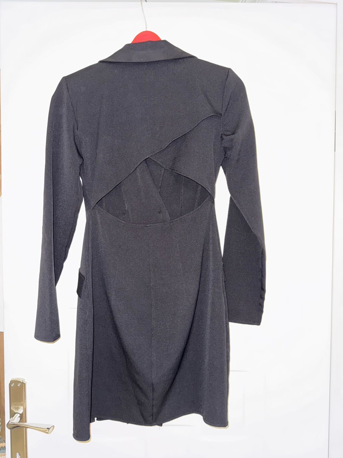 Siyah Kadın Sırt Dekolteli Blazer Elbise — görsel 3/4