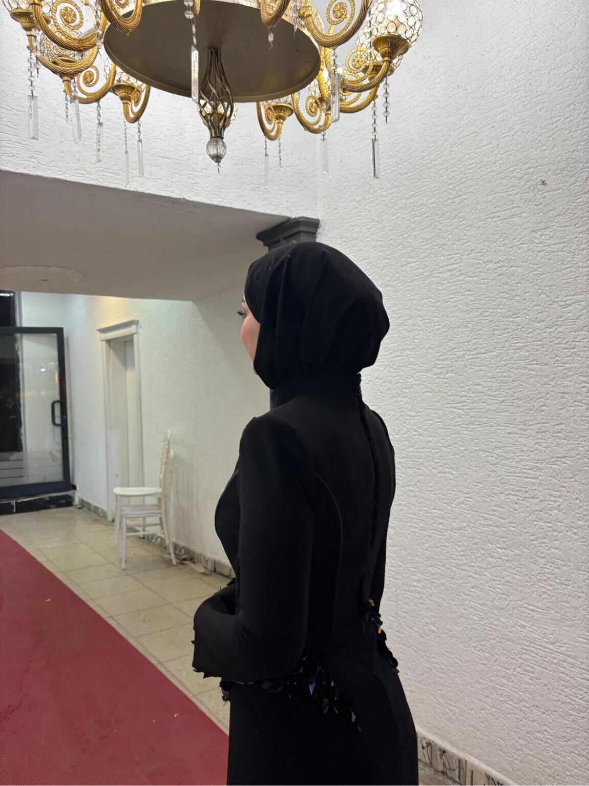 Siyah Uzun Abiye Elbise — görsel 7/8