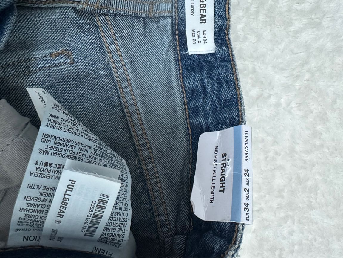 Pull and bear Mavi Jean Pantolon — görsel 2/2