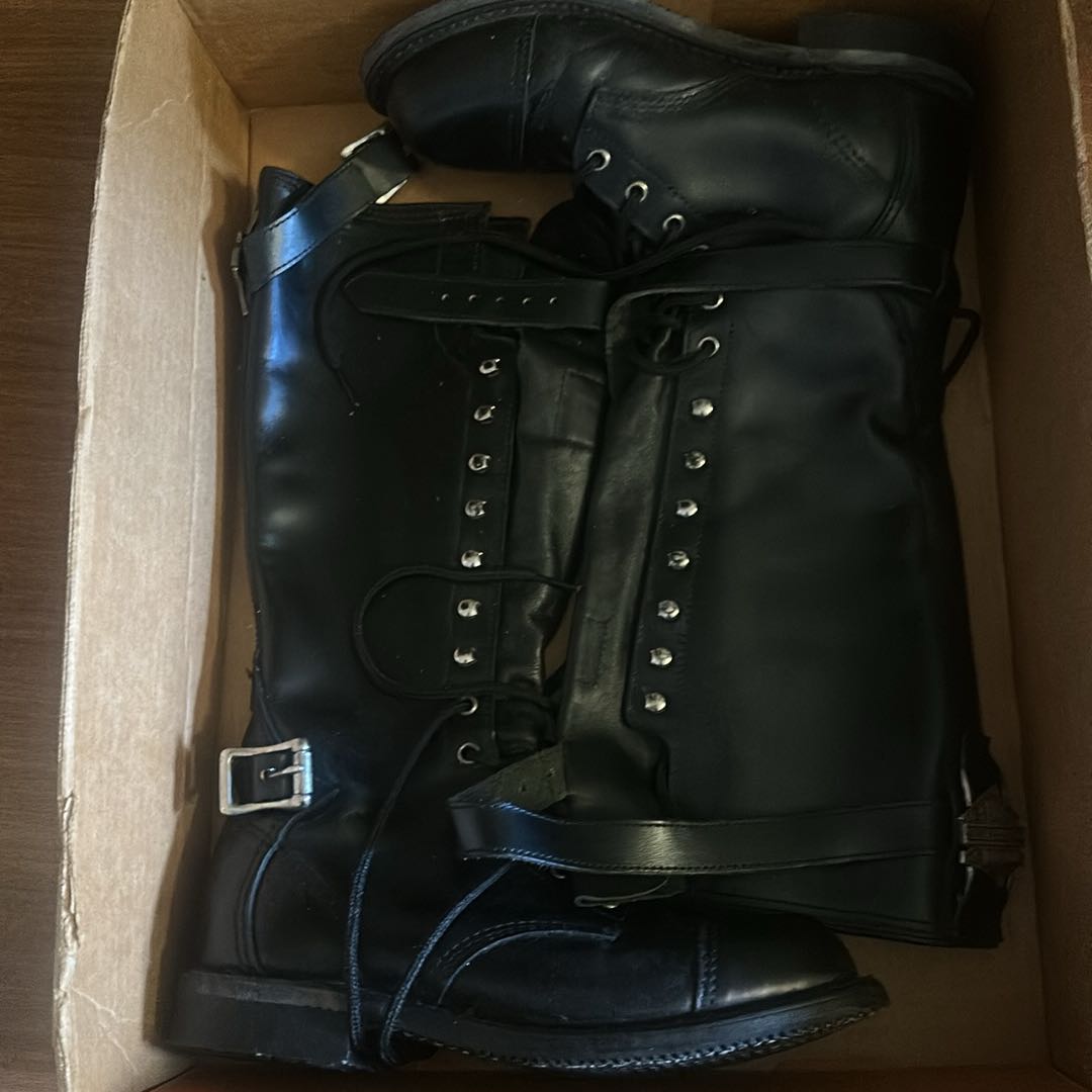 Harley Davidson Rem Black Deri Çizme — görsel 2/5