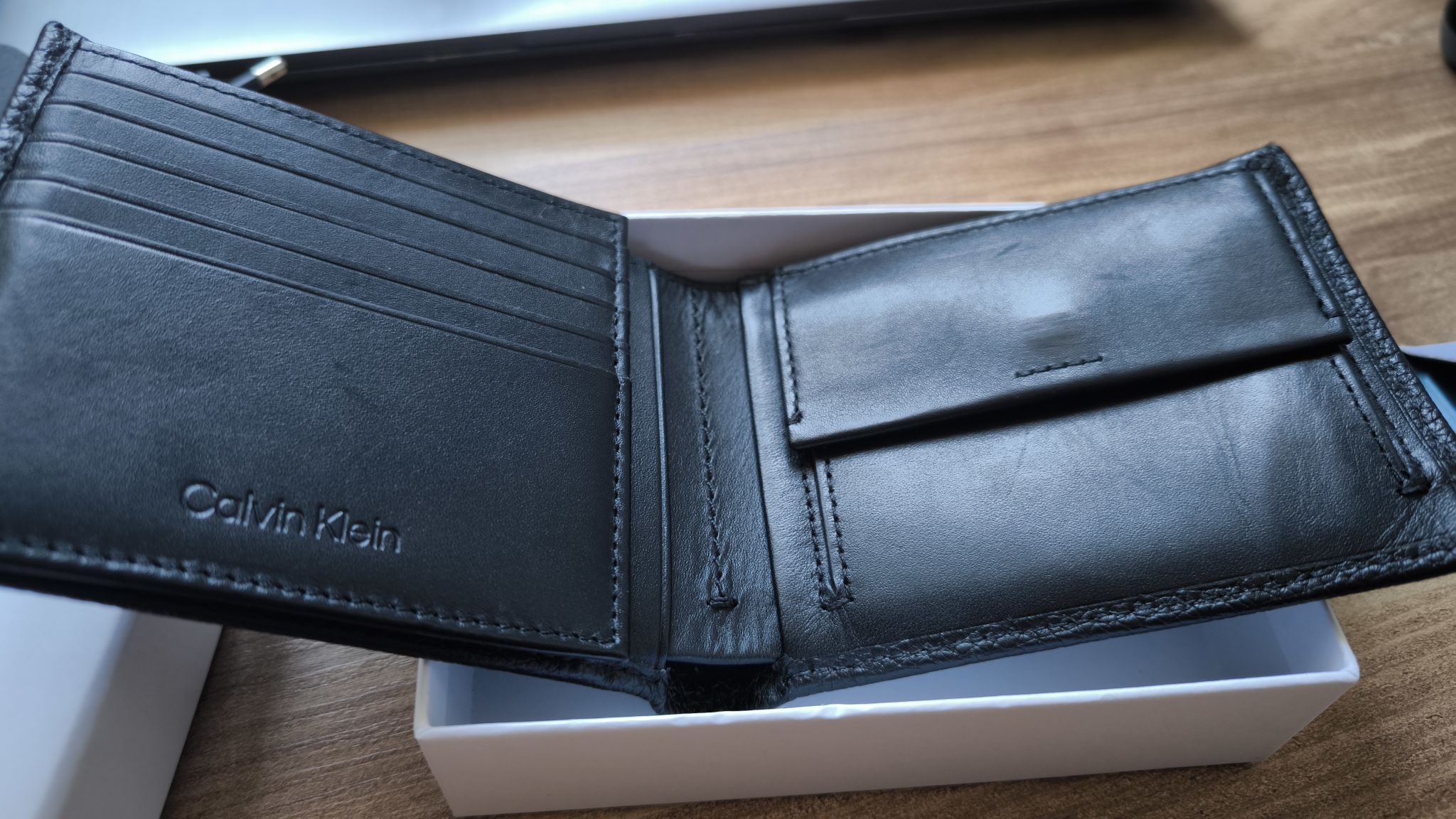 Calvin Klein Siyah Deri Cüzdan — görsel 5/5