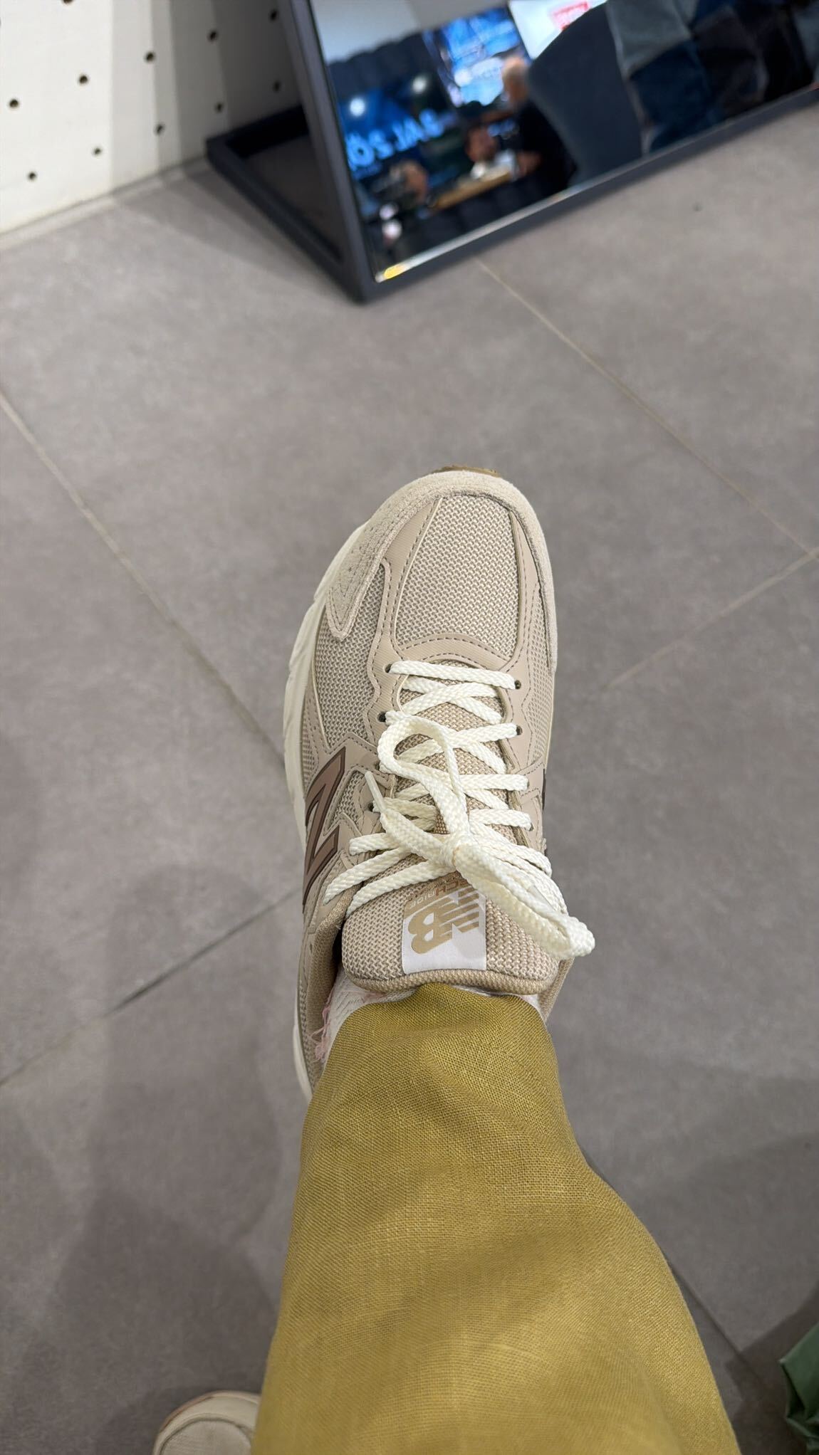 New balance 480 kadın bej sneaker — görsel 4/5