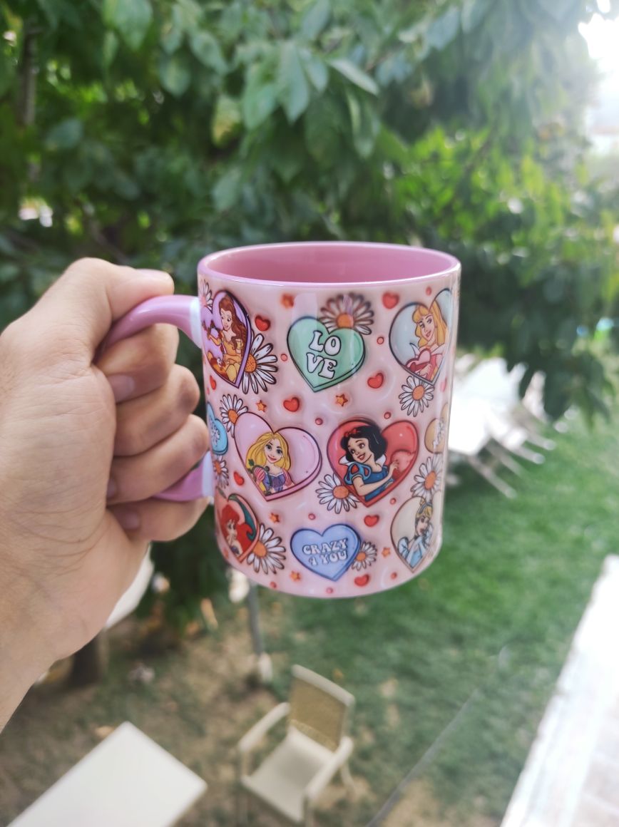 Pembe Kalpli Disney Prenses Kupa