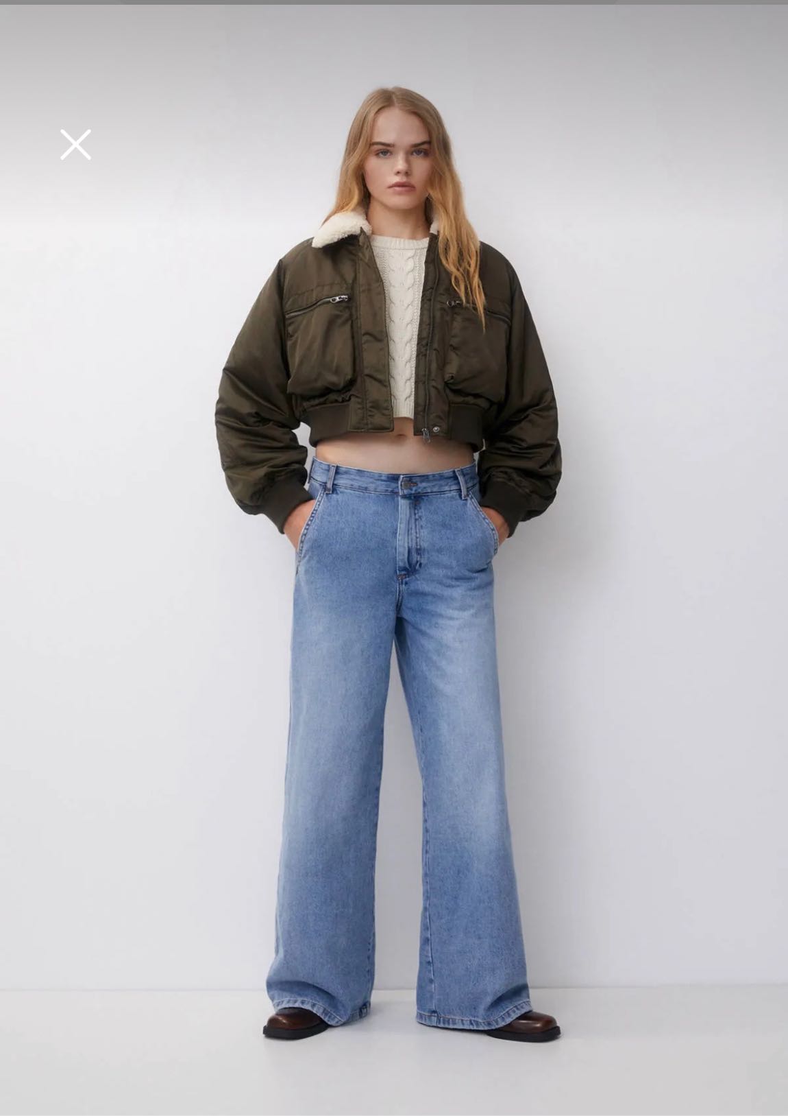 pull and bear şişme pilot bomber ceket — görsel 3/6
