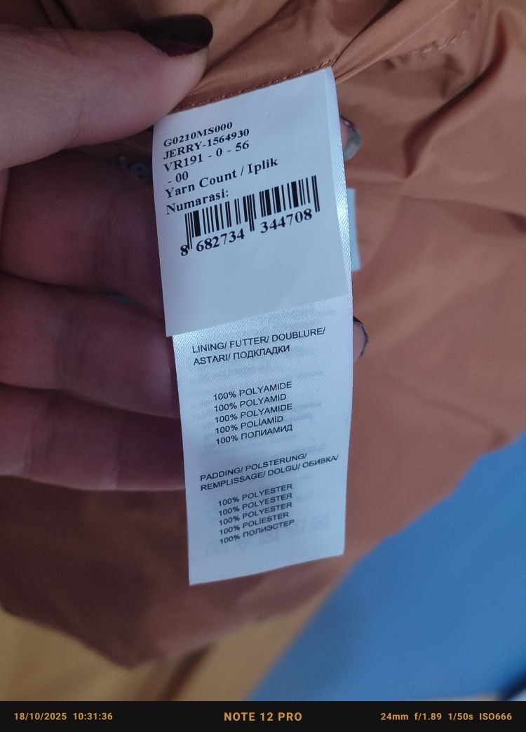 Pierre Cardin unisex yelek mont — görsel 5/8