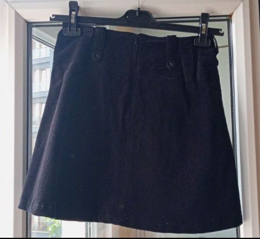 M&S Fitilli Kadife Mini Etek — görsel 3/4