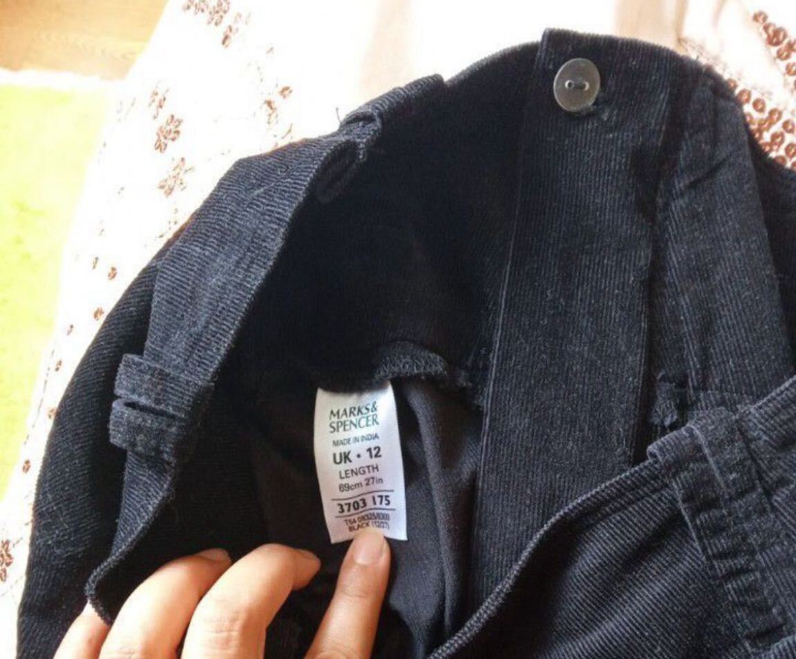M&S Fitilli Kadife Mini Etek — görsel 4/4