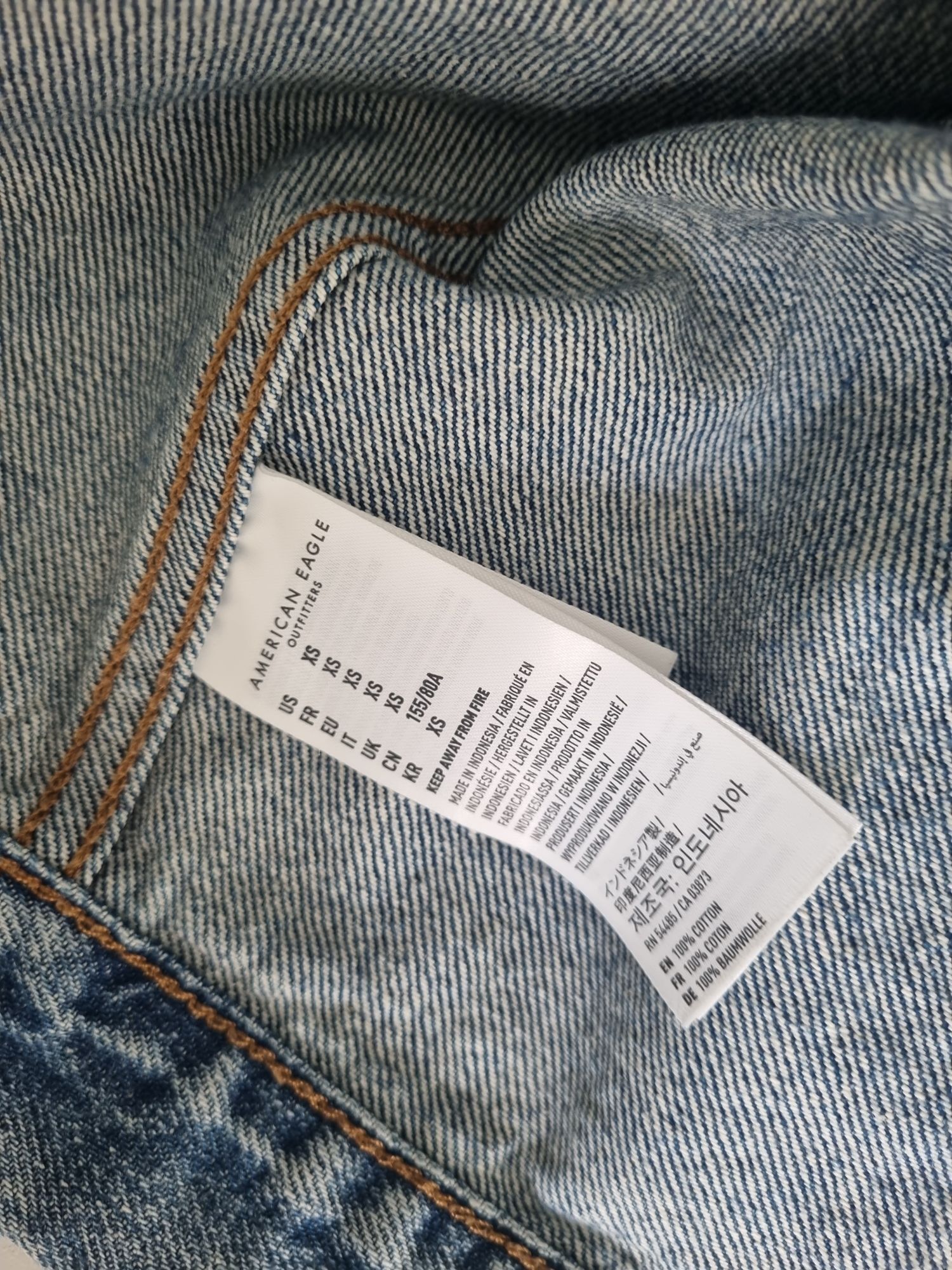 Retro American EAGLE Kot Çeket — görsel 5/8