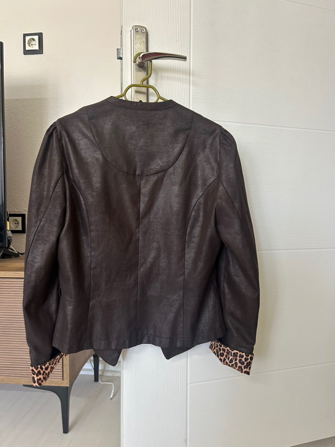 Leopar Desenli Vintage Ceket — görsel 7/8