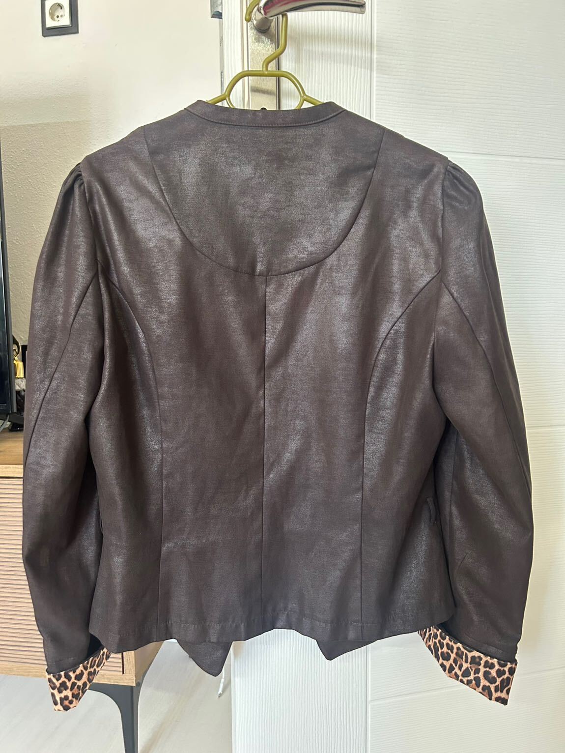 Leopar Desenli Vintage Ceket — görsel 8/8