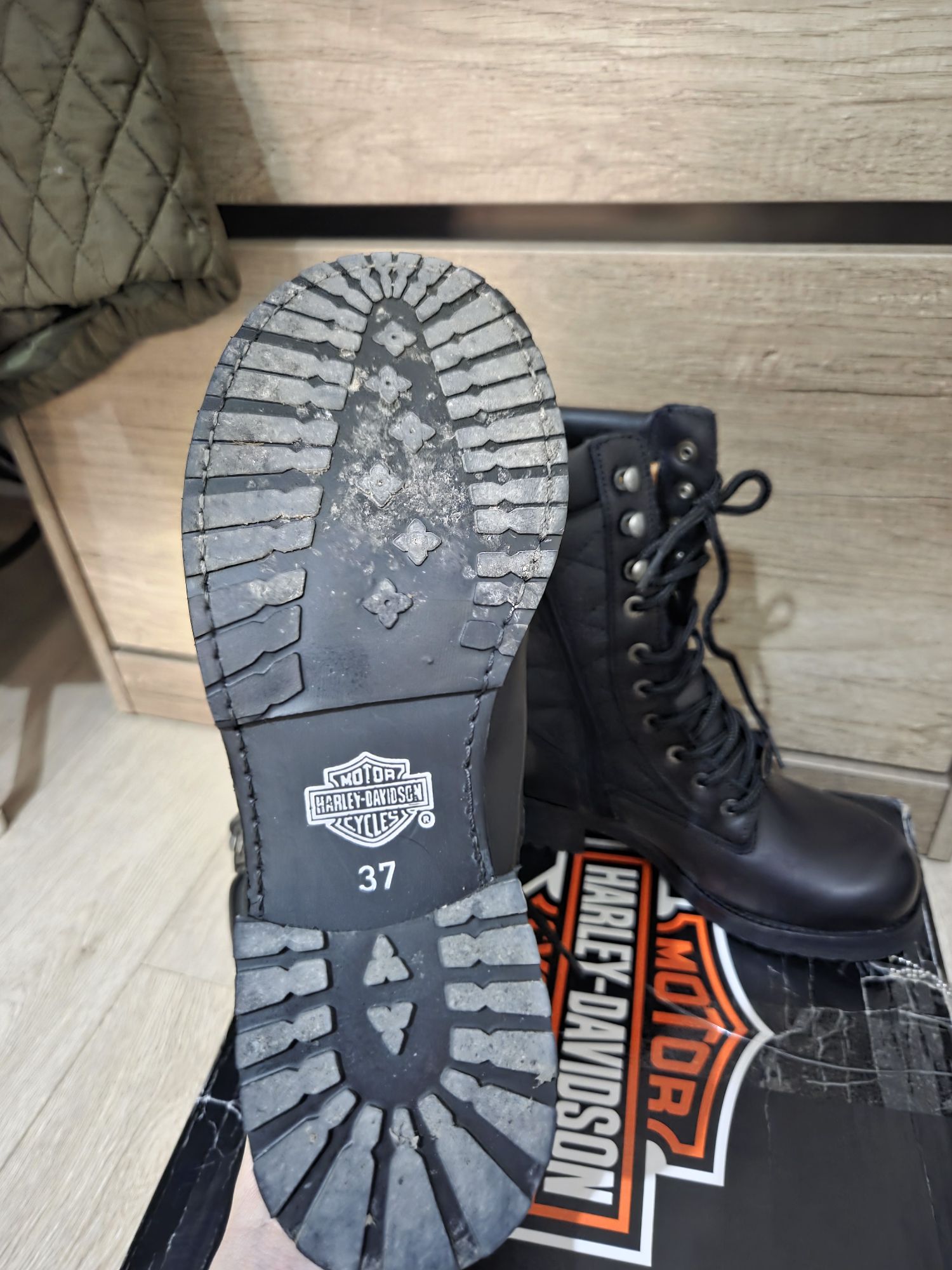 Harley Davidson Rose Black Deri Bot — görsel 5/7