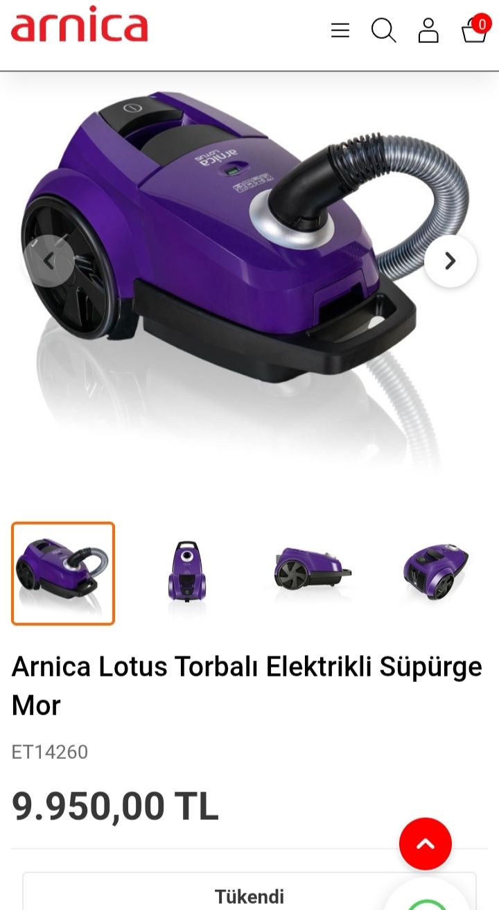 Arnica Lotus Elektrikli Süpürge — görsel 6/6