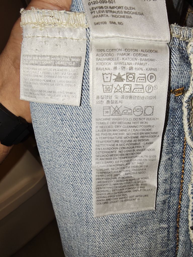 Levi's Buz Mavi Erkek Kot Ceket — görsel 4/7
