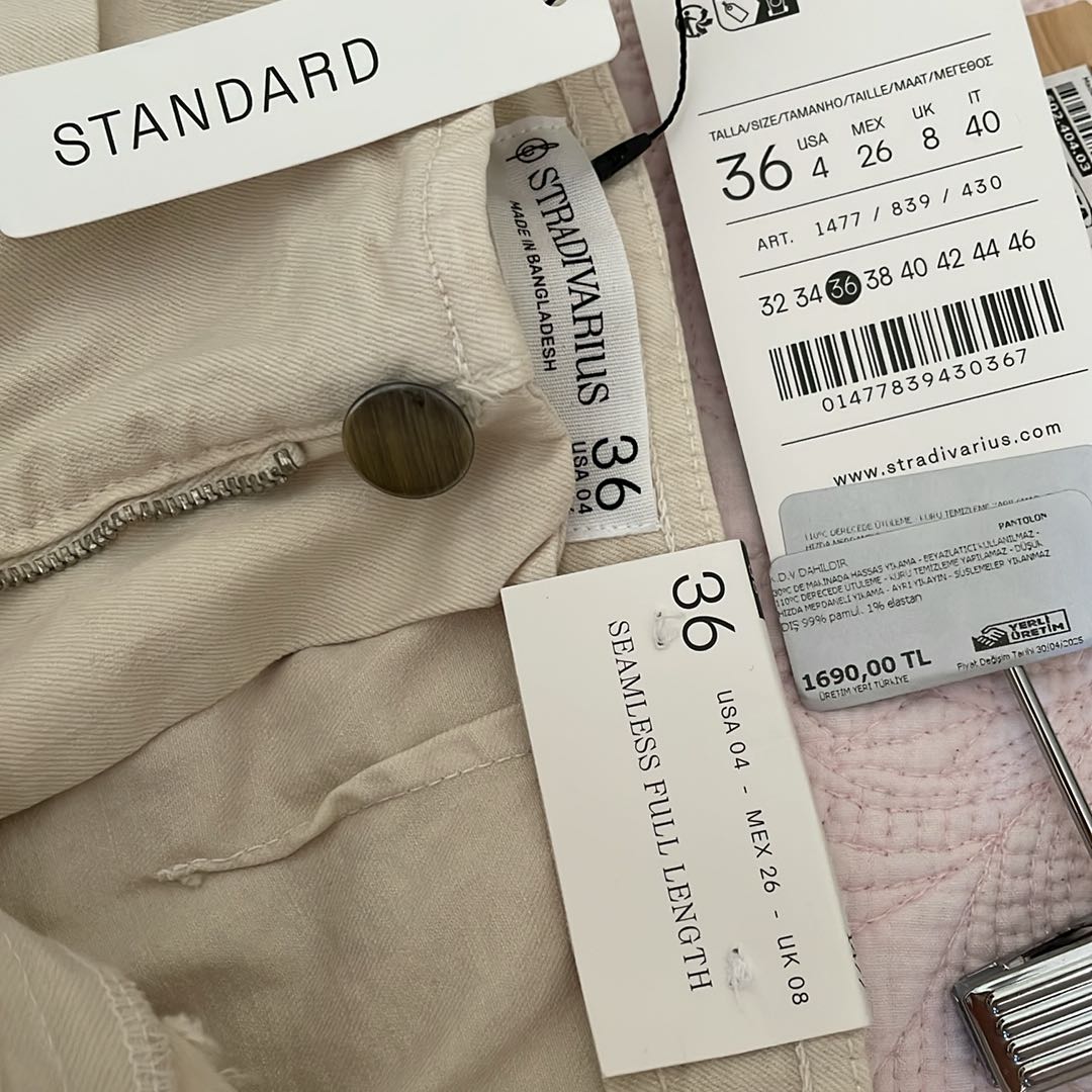 Bej Koton Pantolon — görsel 5/6