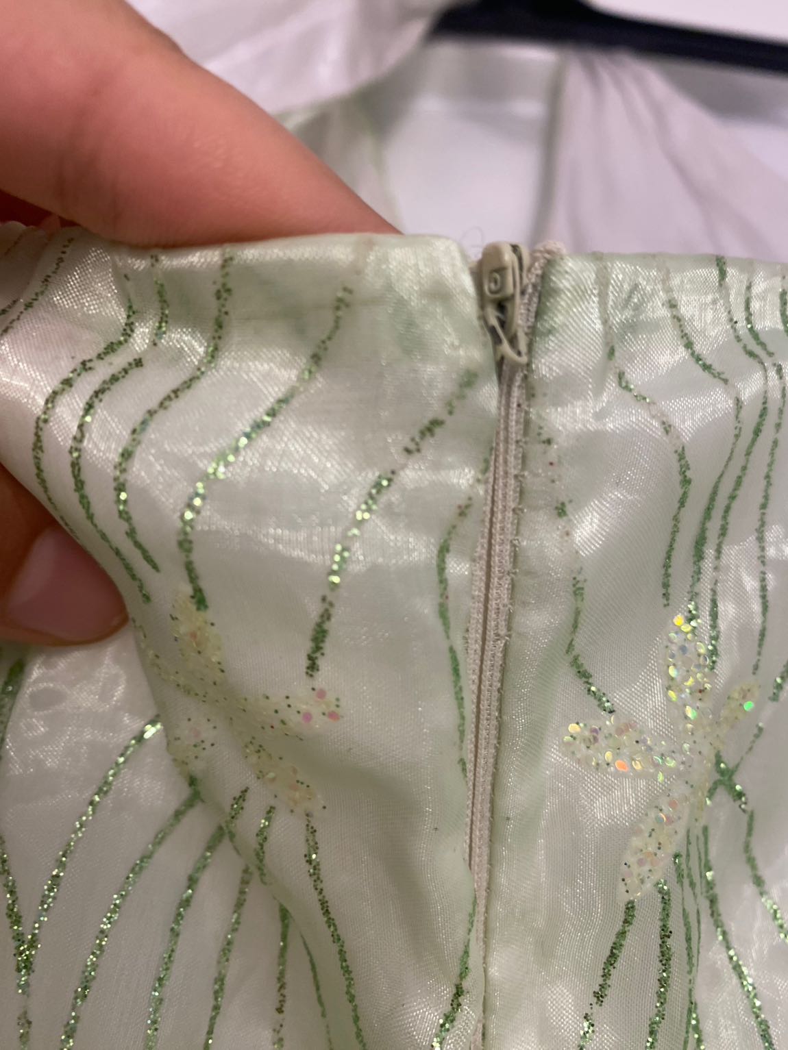 American Vintage Yeşil simli Abiye — görsel 8/15