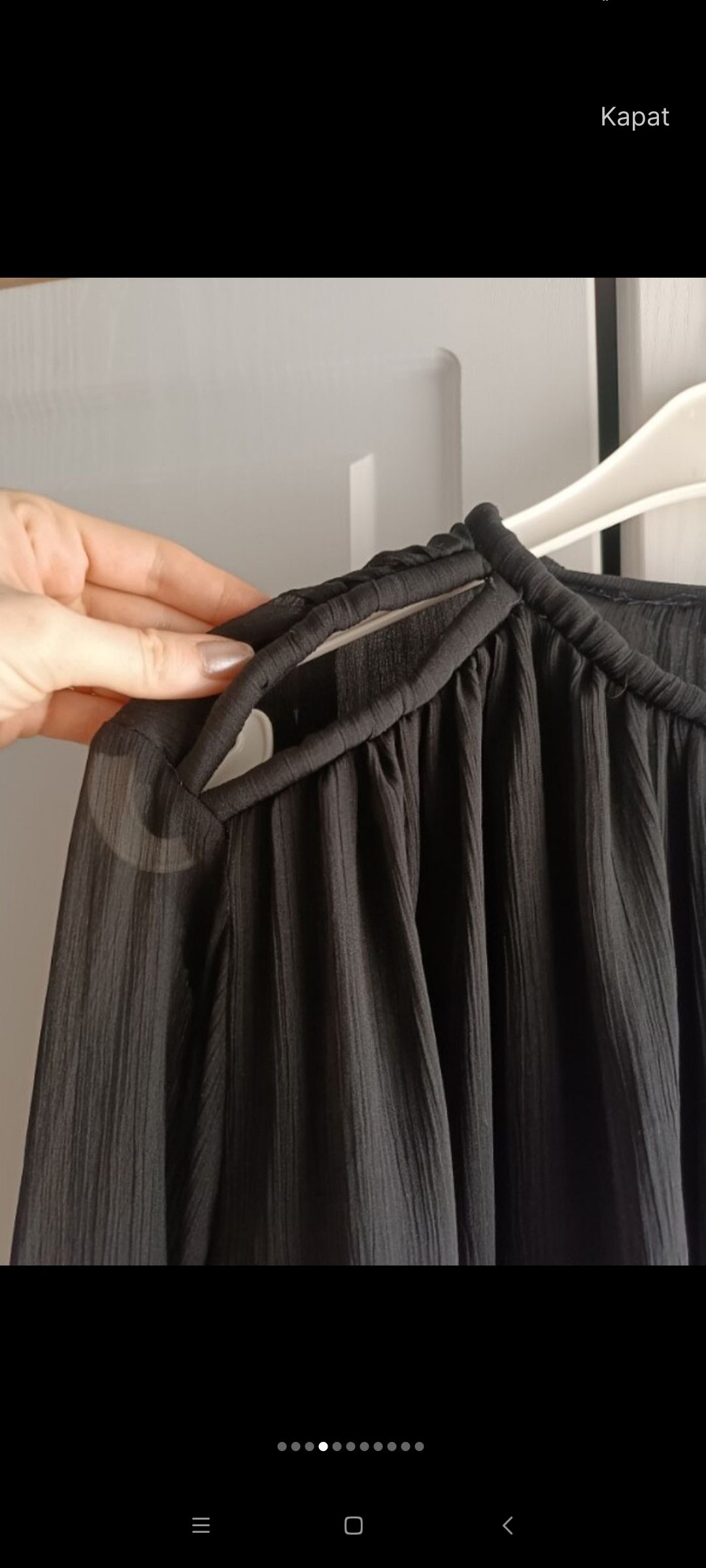 H&M Siyah şifon bluz — görsel 5/8