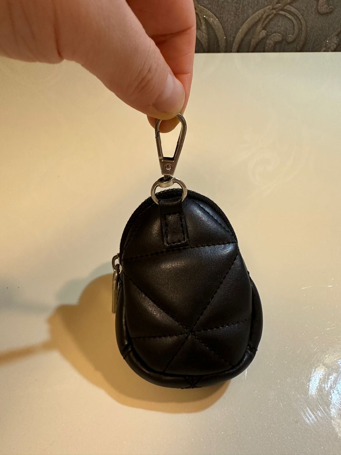 Orjinal deri Prada mini cüzdan — görsel 5/8