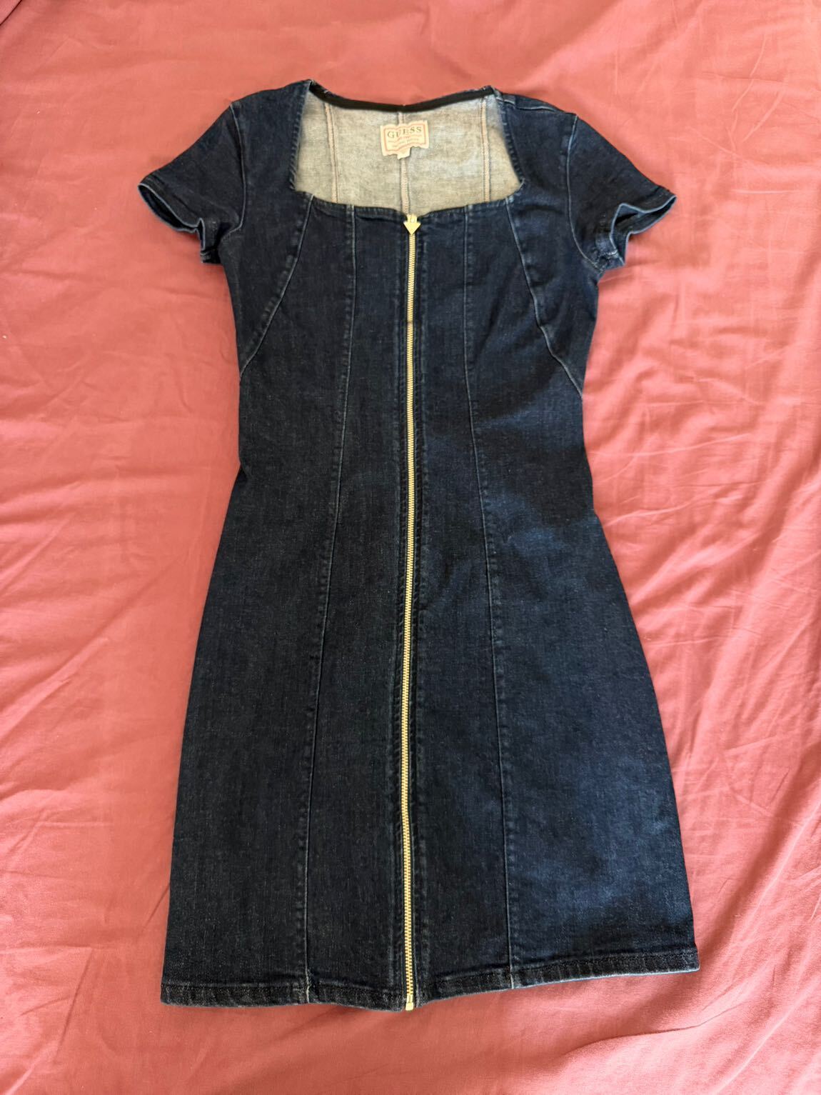 Guess Kot Fermuarlı Kısa Elbise — görsel 4/4