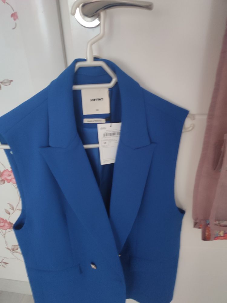 Kotondan etiketle Yelek Blazer — görsel 5/5