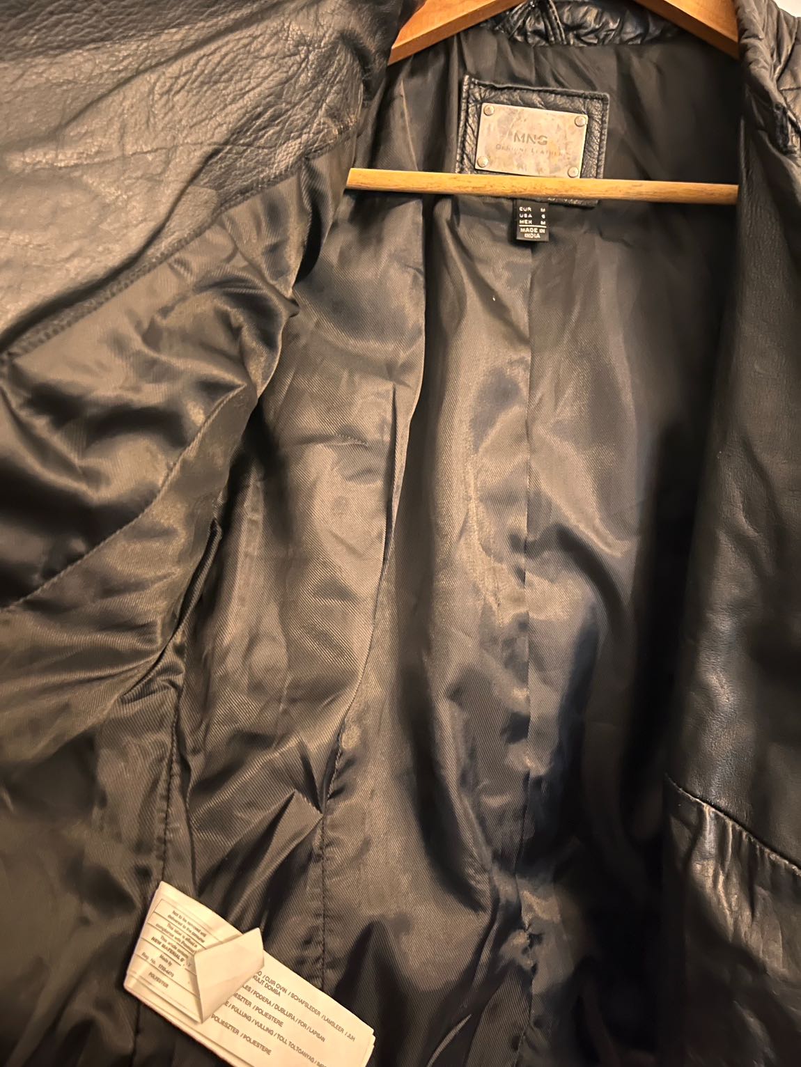 MANGO Biker Leather jacket — görsel 6/8