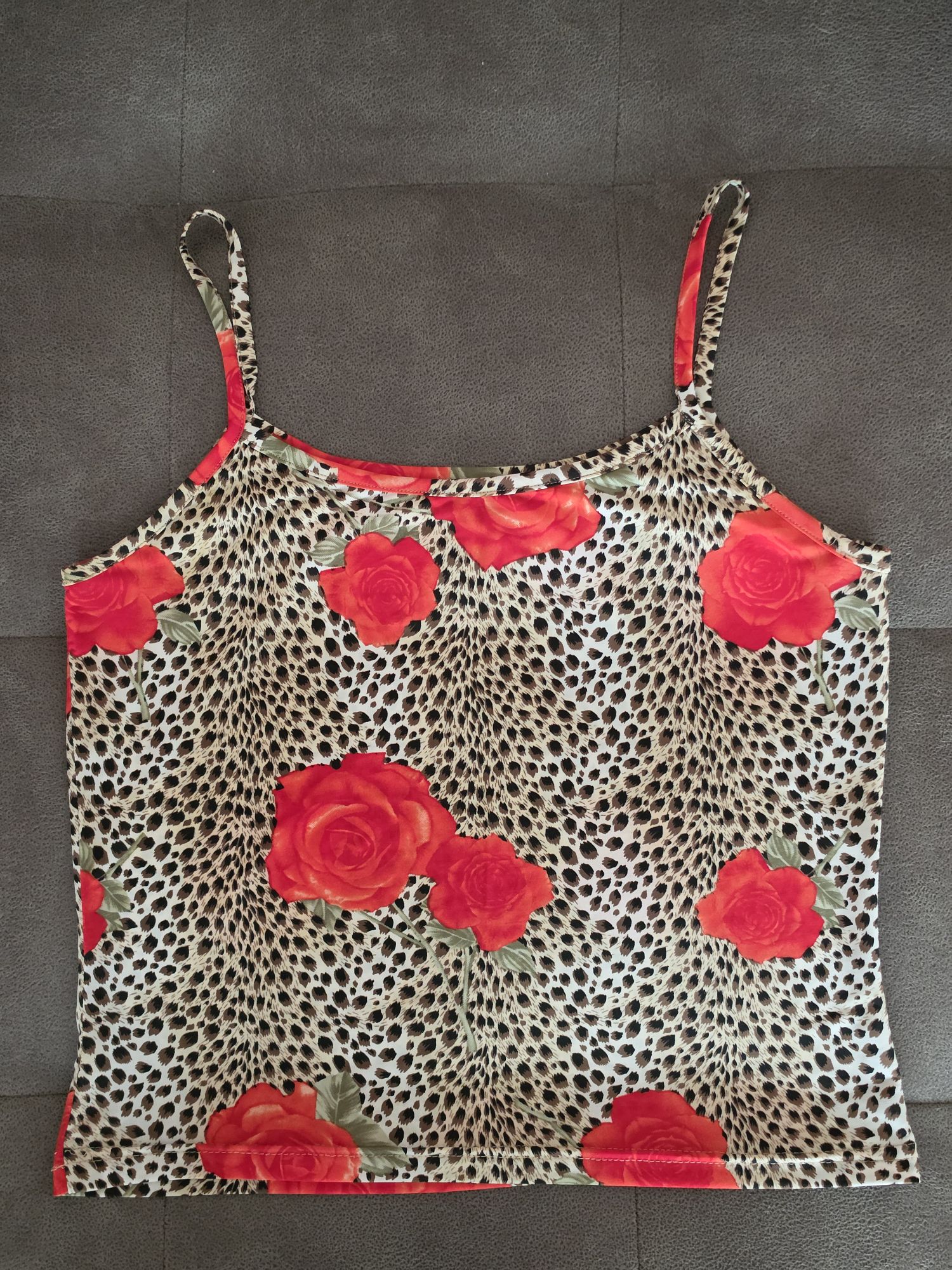 ELFE by Elif Ertürk Güllü Leopar Crop — görsel 2/4