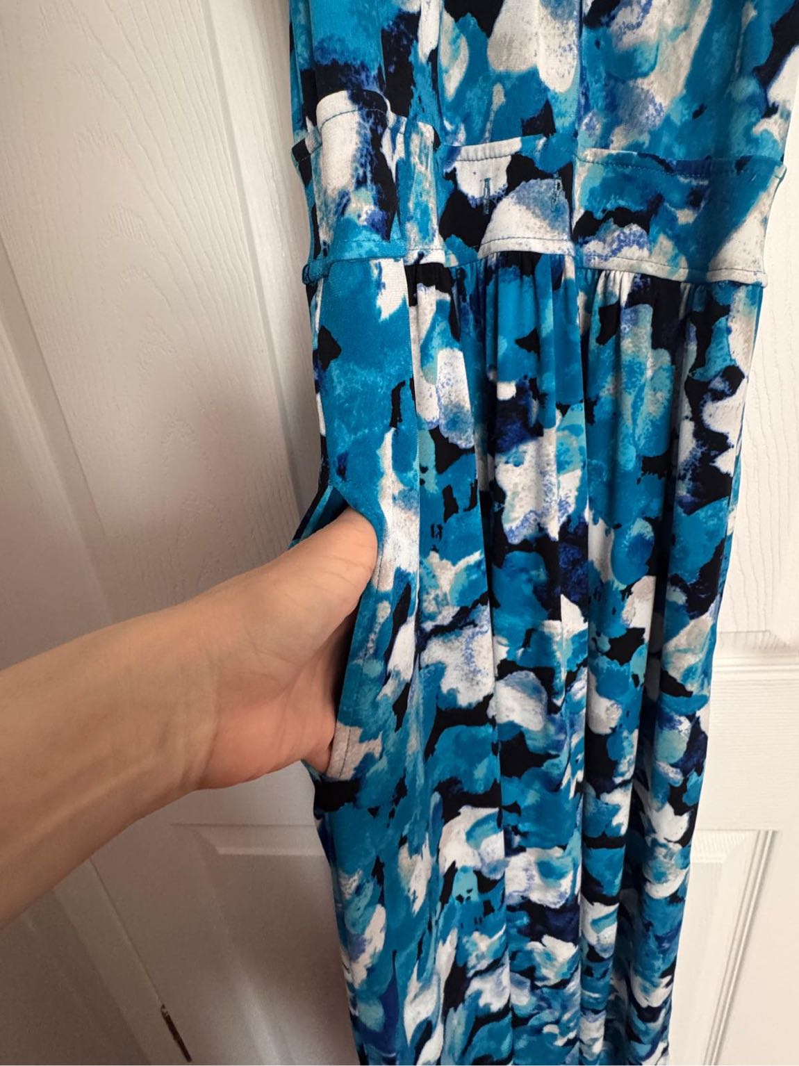 Calvin Klein Mavi Desenli Elbise — görsel 4/8