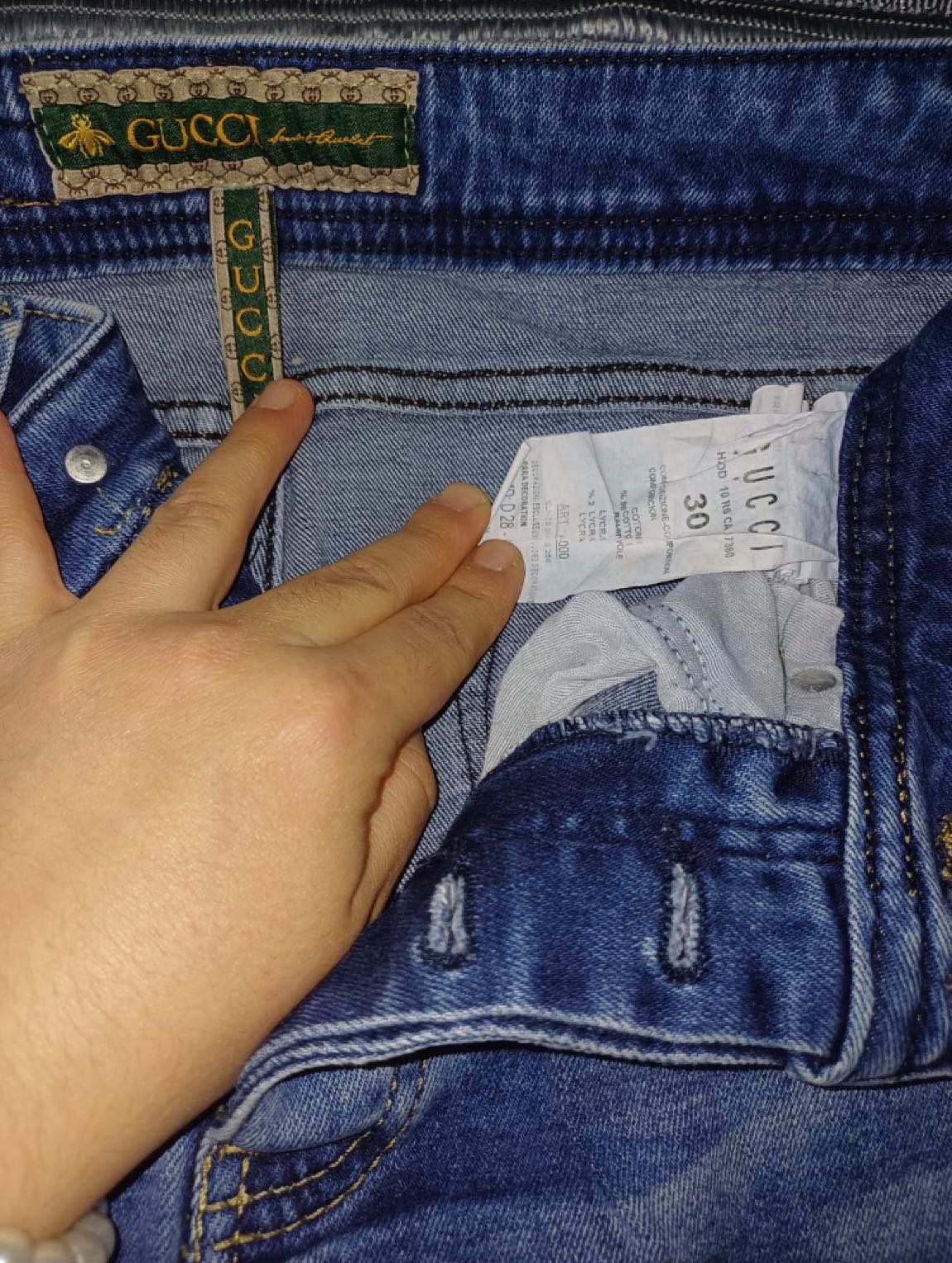 Orjinal gucci jean — görsel 3/5